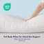  Coussins en coton, coussin long de 50 x 137 cm, tissu 100% coton avec rembourrage alternatif