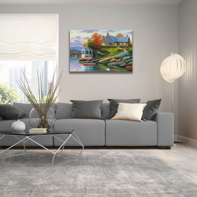 Darby Home Co 'Almost Autumn' by John Zaccheo, Acrylic Glass Wall Art, 36"x24"