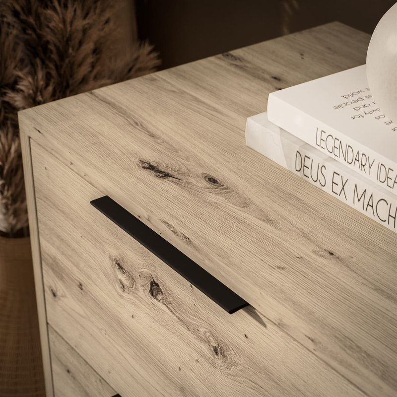105cm Sideboard, Artisan Oak/Black