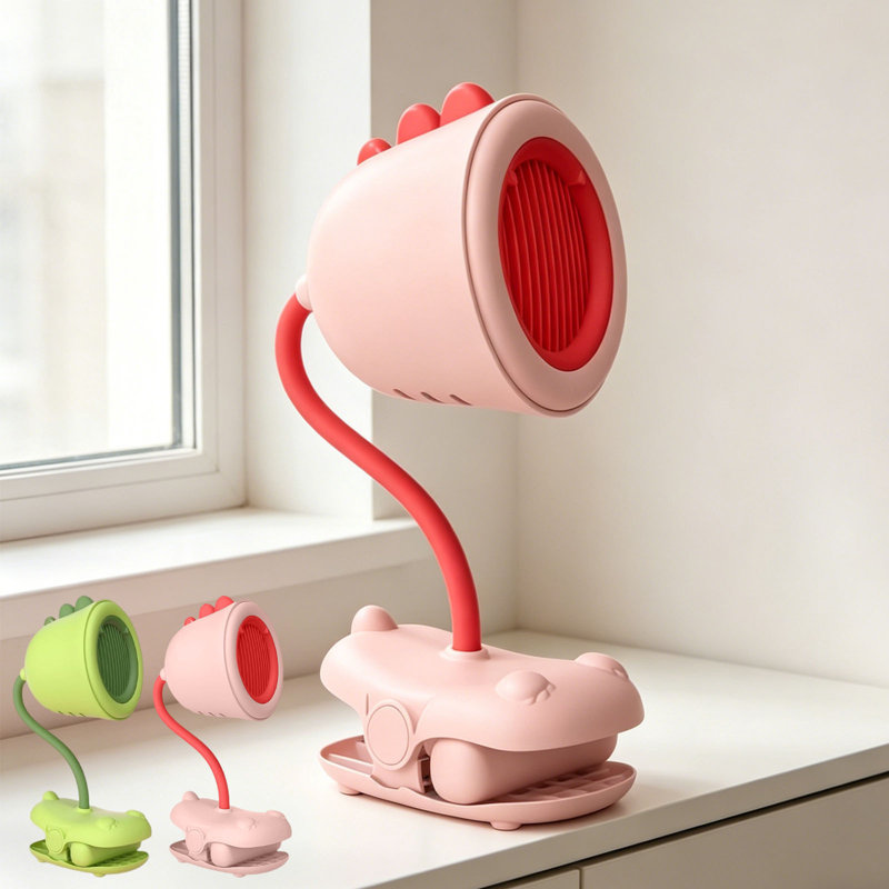 Mini ventilateur de bureau portatif avec fonction répulsive USB Kondieu, pink