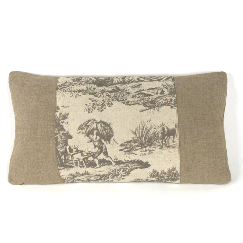 French Linen Lumbar Pillow Cover & Insert