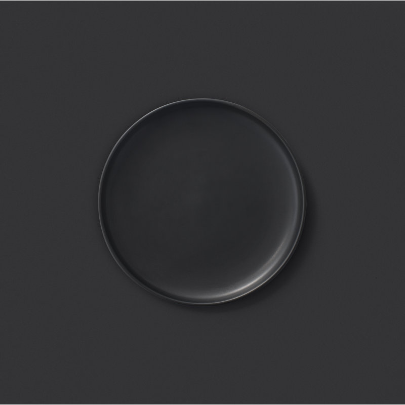 Matte Black Ceramic 18-Piece Dinnerware Set for 6