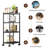 Emilymae 12.01'' Steel Standard Baker's Rack with Microwave Compatibility