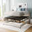 Jessine 8 Inch Metal Box Spring, Fabric - Covered, Easy Assembly Mattress Foundation-1990355501
