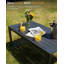Table basse de patio en aluminium
