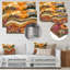 Assortiment de bouquets de fleurs, paysage de grange III - campagne, art mural en métal-1112570685