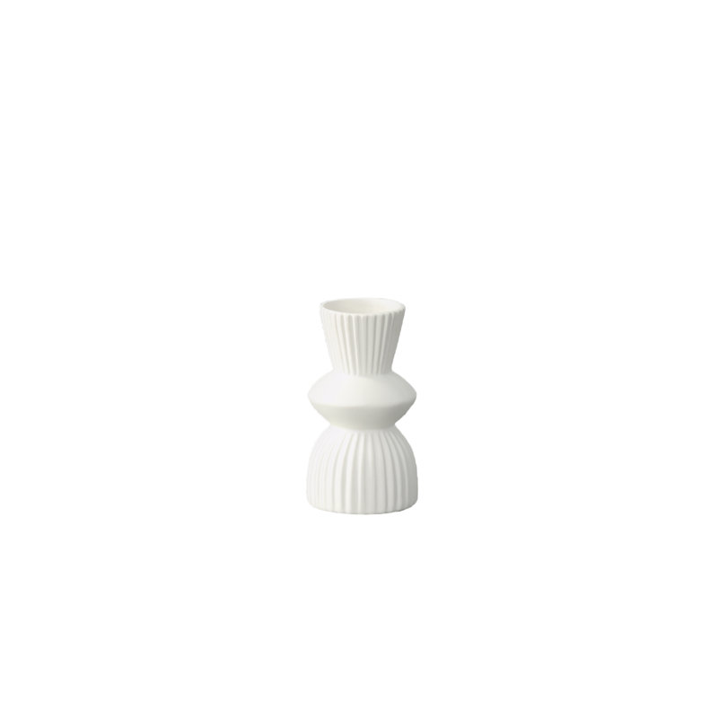 Ceramic Round Vase Matte Finish White