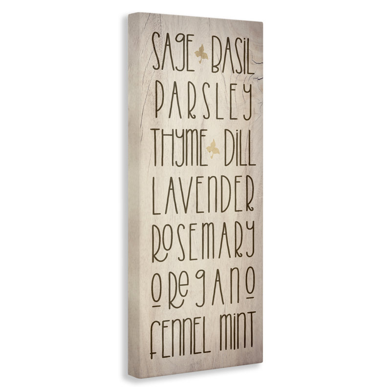 Toile de cuisine avec jardin, conception par Lil 'Rue, H 24 po x l 10 po