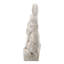 Grande figurine de lapin assis en magnésium