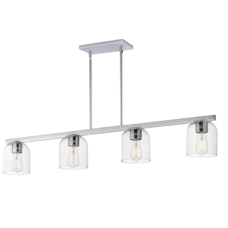 Luminaire suspendu Scoop-Linear, Chrome poli
