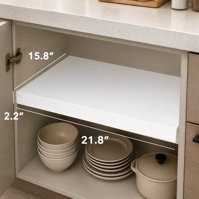 Ensemble de 4 tablettes de protection en PVC imperméables et étanches de 0,31 pouce d'épaisseur pour ranger le garde-manger, les tablettes de placard et l'organisation de la cuisine