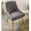 Chaise moderne en velours avec silhouette profilée et revêtement de soutien-1137545631