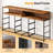 55” W 9 Drawer Dresser With 2-tier Open Shelf, Bedroom Dresser With Power Outlet & Led Light-830735170