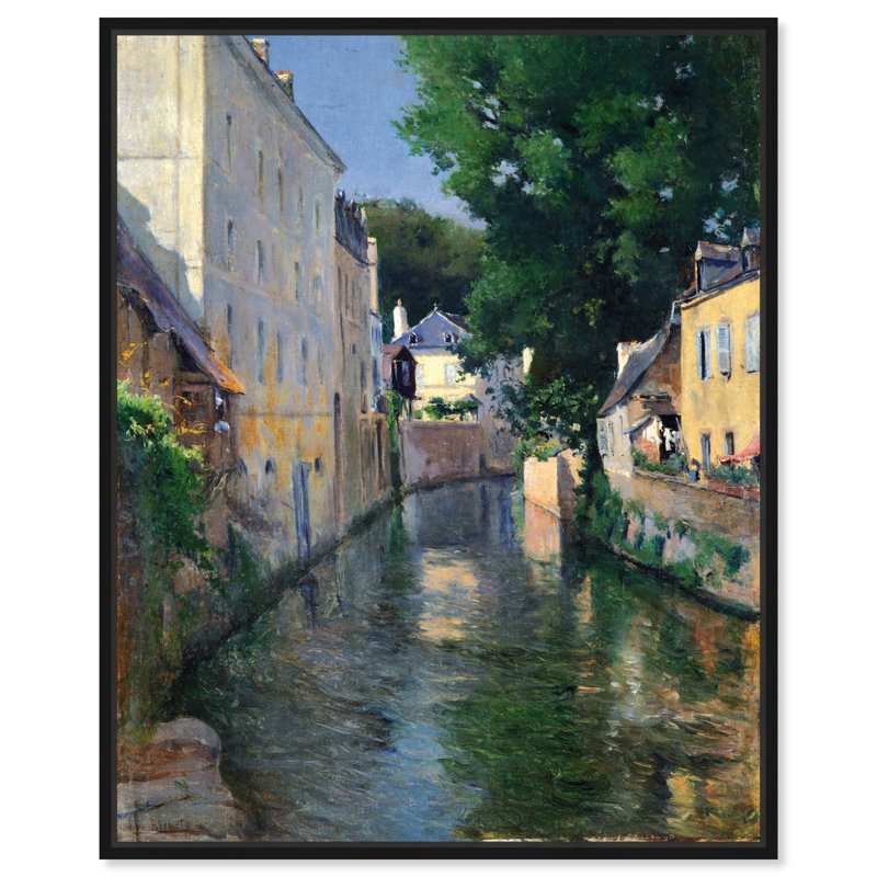 «The River Isole» par Art Remedy, Cadre noir, H 46 po x l 37 po