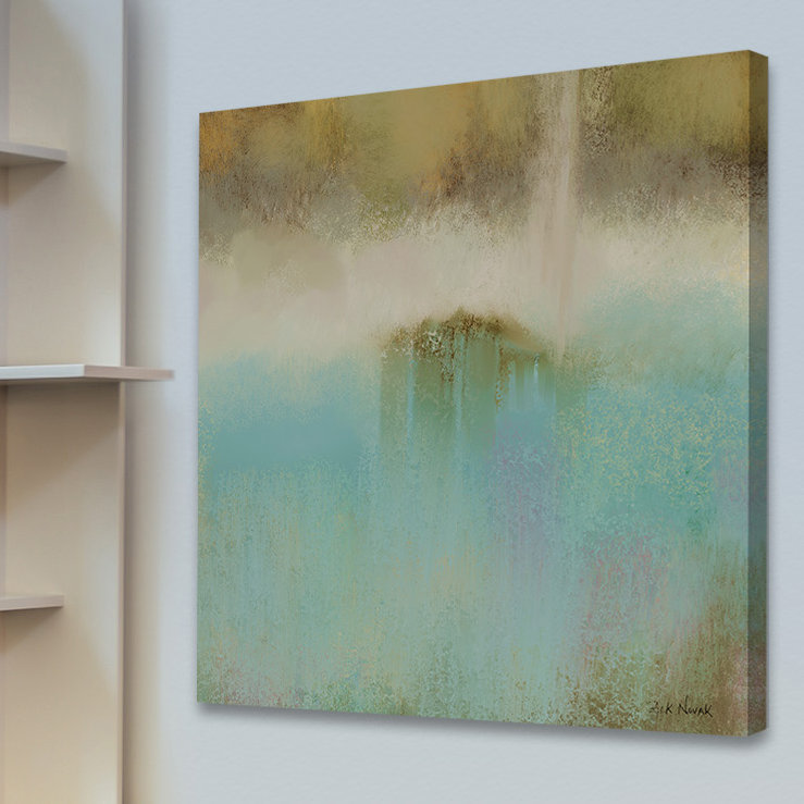 « ambiances » par rick novak, reproduction d’art sur toile tendue, H 18 po x l 18 po x P 1,5 po