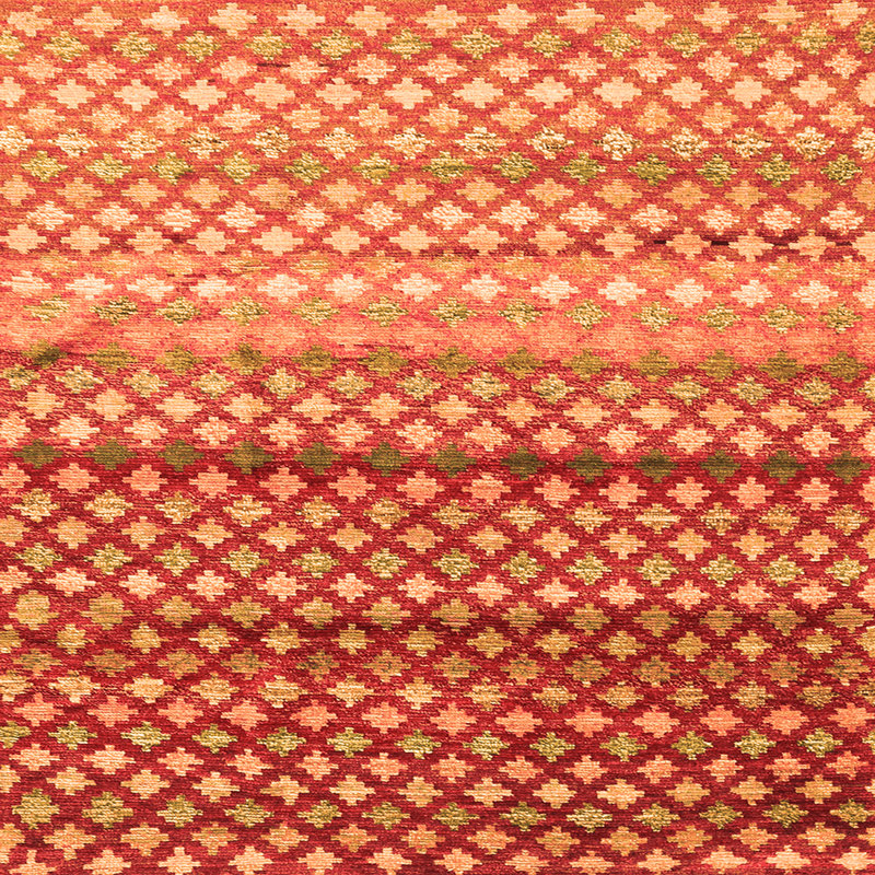 Modoulamin Chenille Geometric Indoor Rug, Square 8'