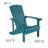 Commercial All-Weather Poly Resin Wood Adirondack Chair-26311001