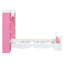 Lit plateforme en bois de style château avec tablette de rangement, lit simple Dreamy-1297020718