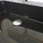 36 po Meuble-lavabo mural avec lavabo noir