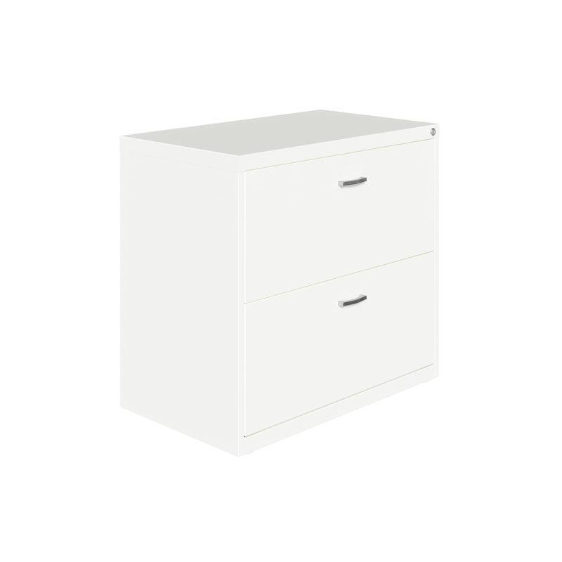 30'' Wide 2 -Drawer Steel File Cabinet, White