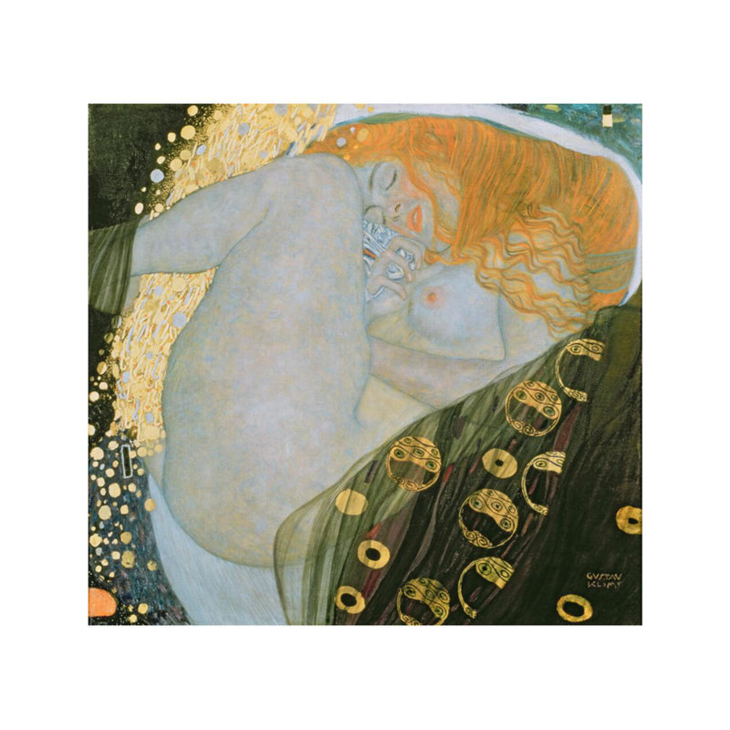 «Danae» par Gustav Klimt - Estampe numérique, H 22 po x l 28 po