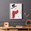 Festive Snowman I, reproduction encadrée - bois massif-128284305-128284304