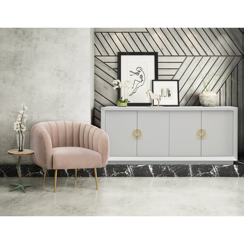 Metro Barrel Chair, Mouse Gray 