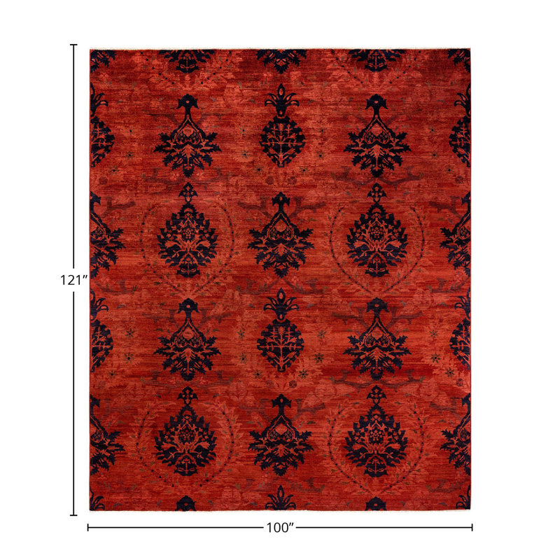 Damarley One-of-a-Kind 8' 4" X 10' 1" Hand Knotted Area Rug