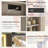 Carsin 48" Fluted Makeup Vanity Desk with 36" Big Lighted Mirror, Wood Bedroom Vanity with Lights & Glass Top, Charging Station-1129119142