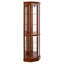 Vitrine de coin éclairée à 6 tablettes avec tablettes réglables en verre trempé et miroir (ampoule E26 non incluse)-1744614153