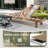 Quick Assembly Chaise Lounge,Outdoor Aluminum Chaise Lounge,Wood Grain Veneer Chaise Lounge for Patio(Only 1 Chair)-1080319402