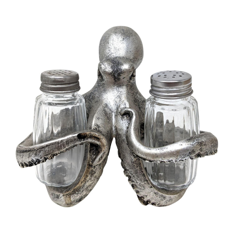 Ensemble de salière et poivrière en résine nautique