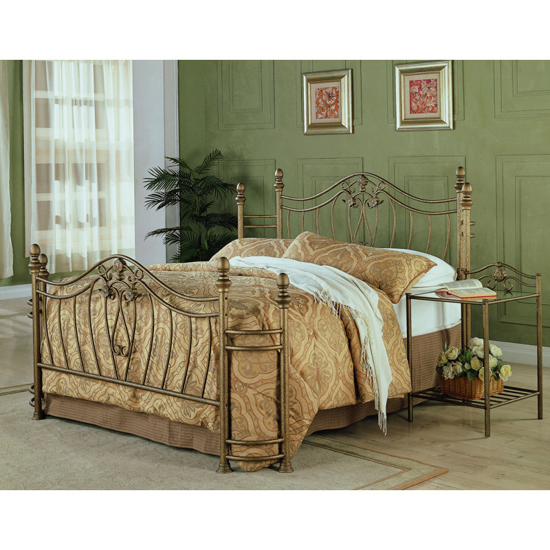Sydney Eastern  Bed Antique Brushed Gold, King