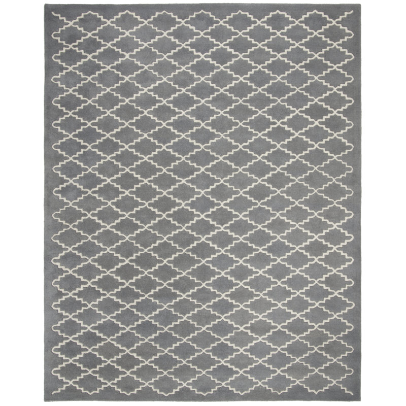 Tapis en laine touffeté à la main Carolene, Rectangle 6 pi x 9 pi