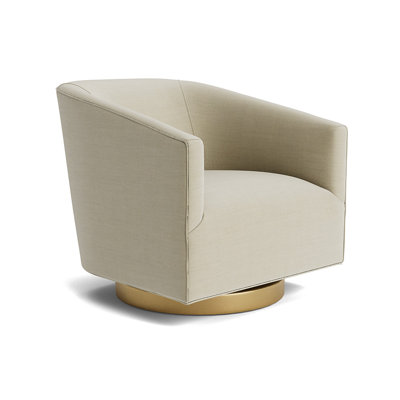 Cooper Upholstered Swivel Barrel Chair