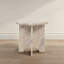 Table sculpturale en marbre avec base emboîtable-121780448