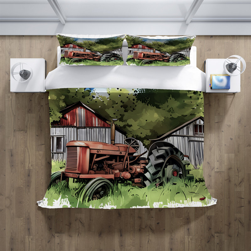 Abstract Duvet Cover, King Duvet Cover + 2 King Shams