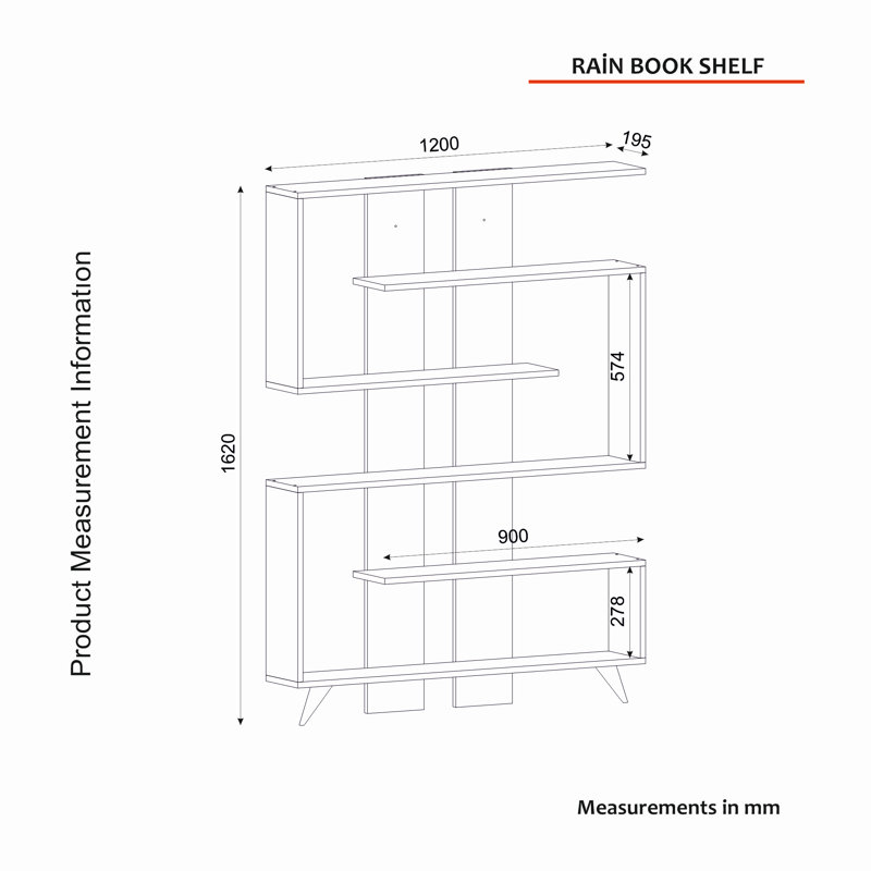 Alberts Bookcase, White