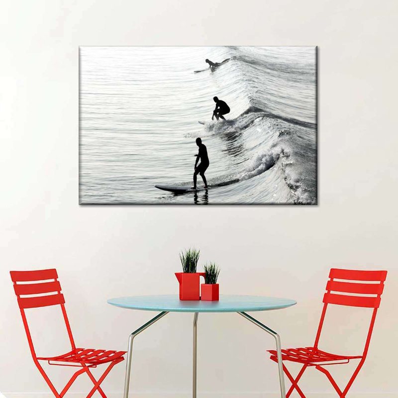 Surfing Surfing Stances, reproduction sur toile, H 16 po x l 24 po x P 1,25 po