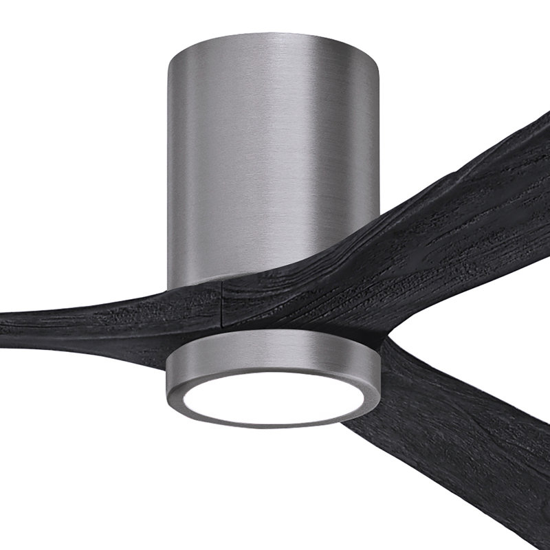 Irene LED Ceiling Fan, Matte Black, Brushed Pewter, 60"