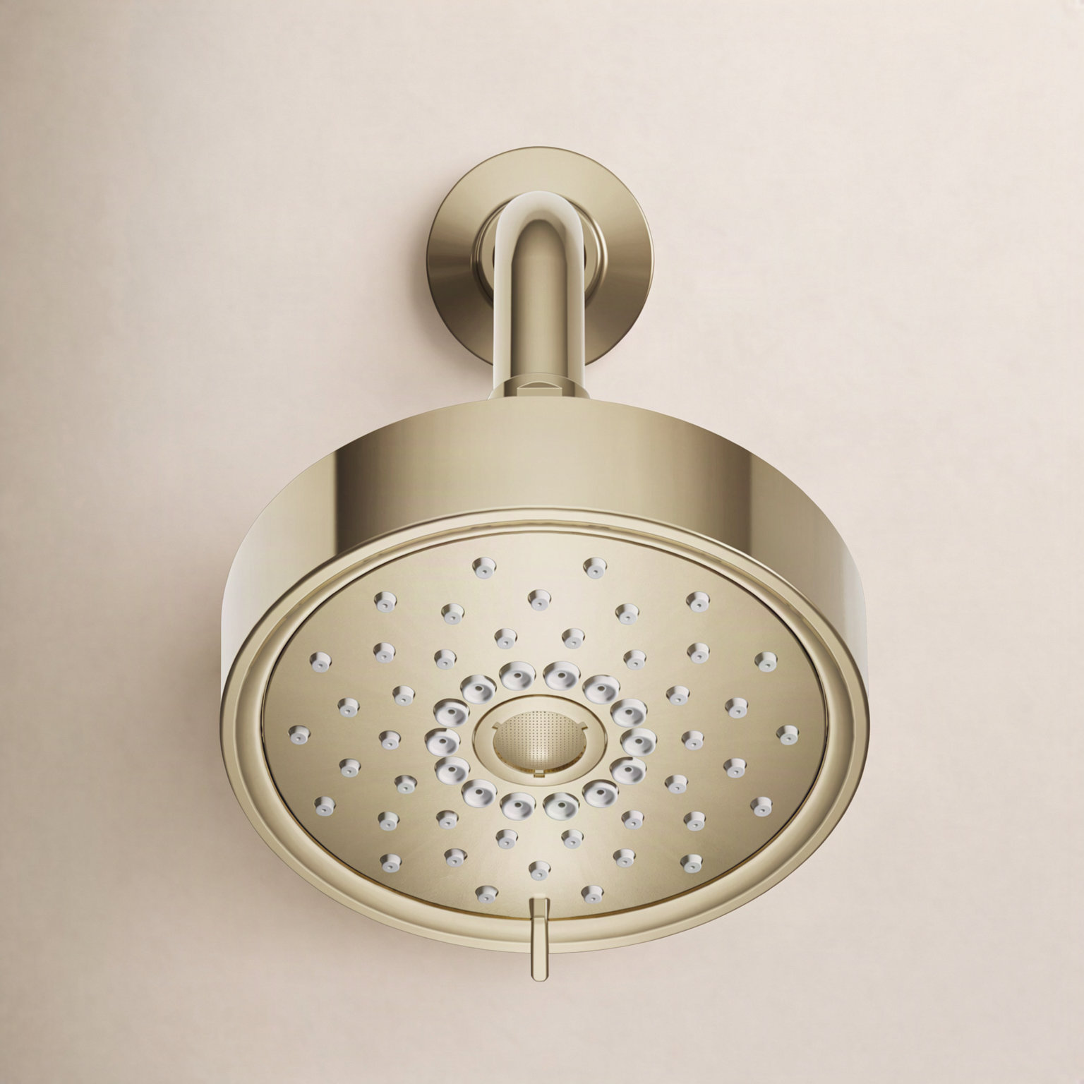 Purist 2.5 GPM 5.5" Wall Mount Showerhead, Vibrant French Gold