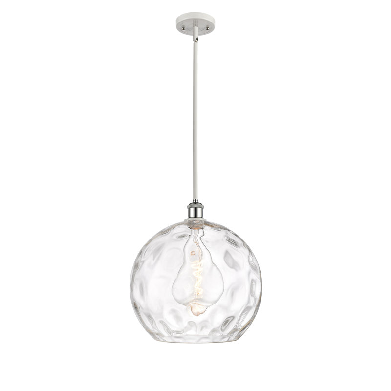 Cindi 1 - Light Single Pendant, LED, White/Polished Chrome