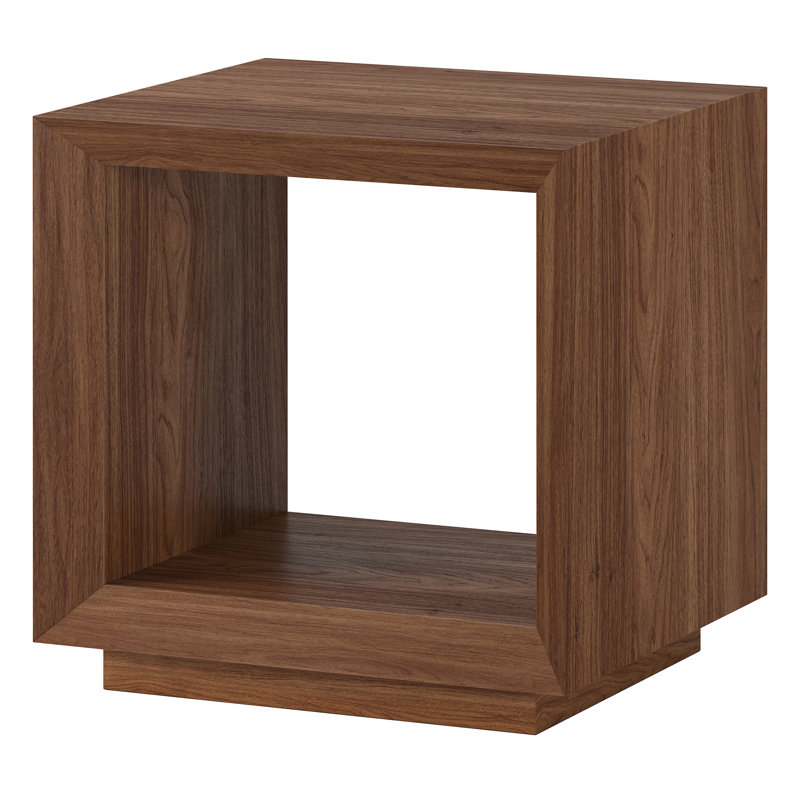 Evie Side Table, Satin Walnut