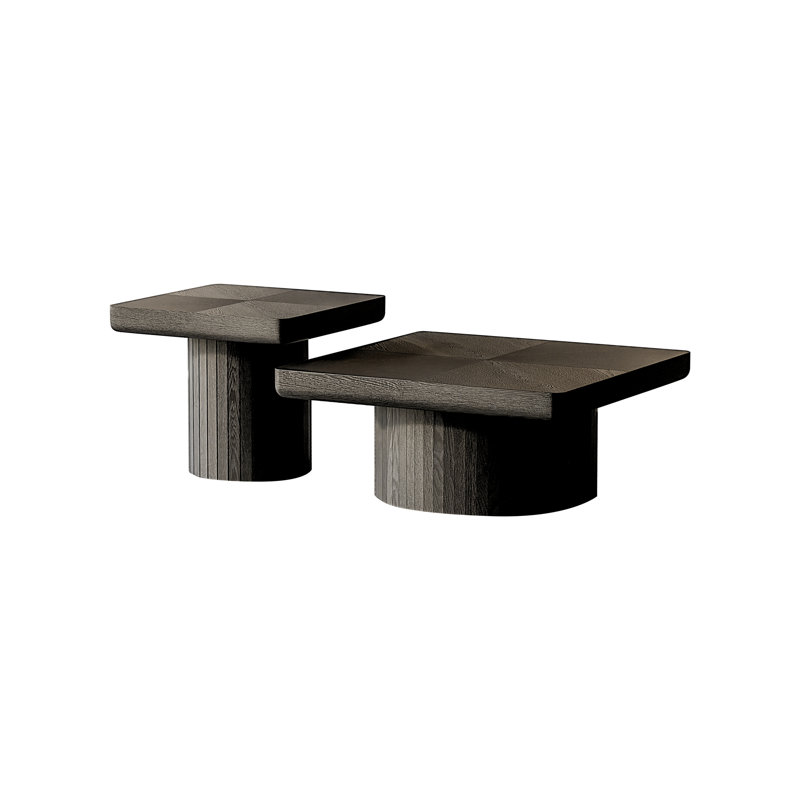 Ensemble de tables basses Modern Modern, Noir