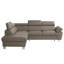 Alfreddie Leather Corner Sofa with Sleeping Function and Storage-356251847-356251851