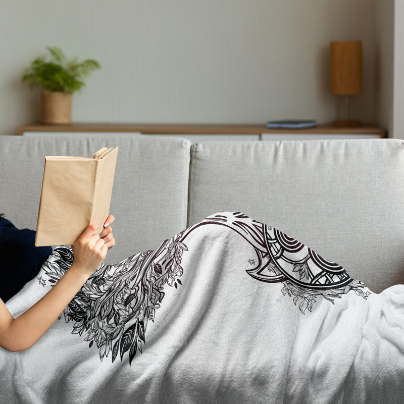 Hand Woven Throw Blanket, 70" x 90"