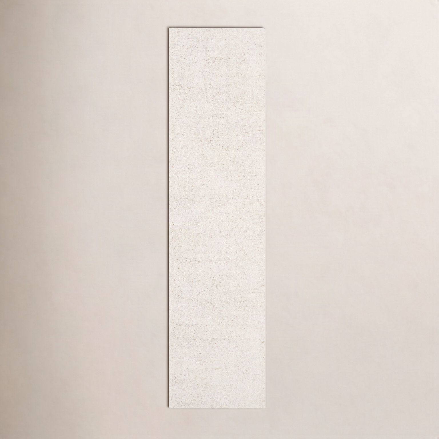 Ivory Shag Rug, Runner 2' x 14'