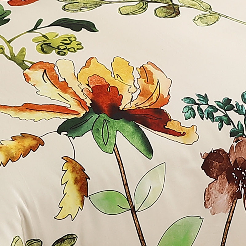 Ensemble d'édredon réversible 100% satin de coton 5 pièces Bebejan Radiance, Édredon de très grand lit et 4 pièces additionn