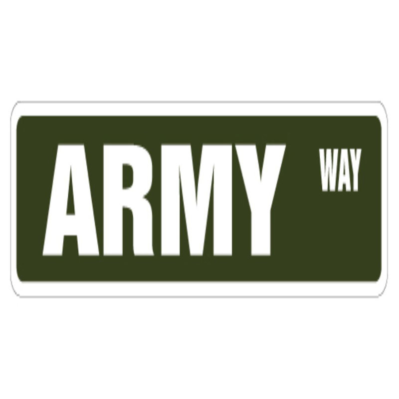 Plaque de rue ARMY