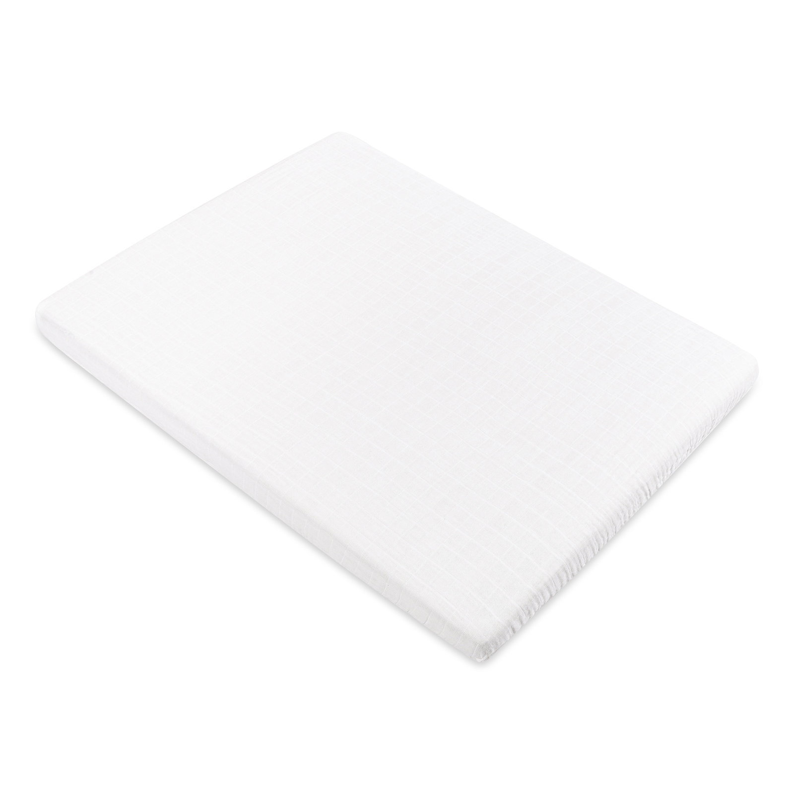 Plain White Muslin All-Stages Midi Crib Sheet in GOTS Certified Organic Cotton